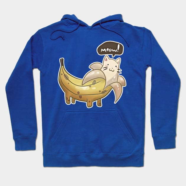 Banana Kitty Hoodie by saradaboru